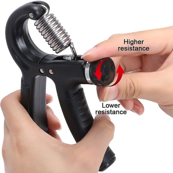 Håndgreb, fingertræner justerbar modstand 10-50 kg håndgreb træning bodybuilding/vægt gripper/håndtag træning til fingre og underarm styrke