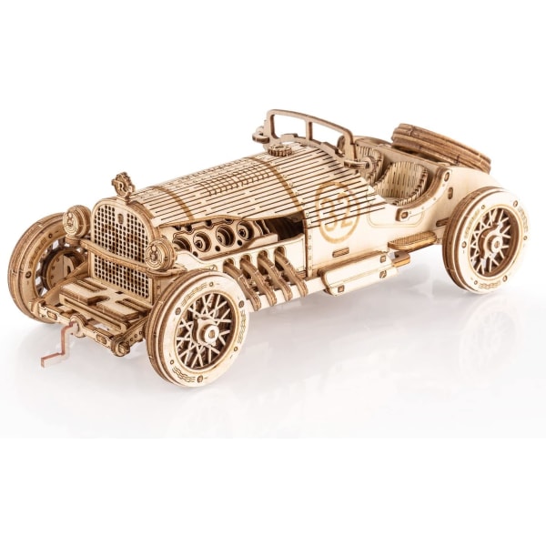 Trämodellsatser för bilar för vuxna att bygga, 3D-träpusselbil, byggsatser för fordon, DIY-hantverkssats, kreativ present för vuxna