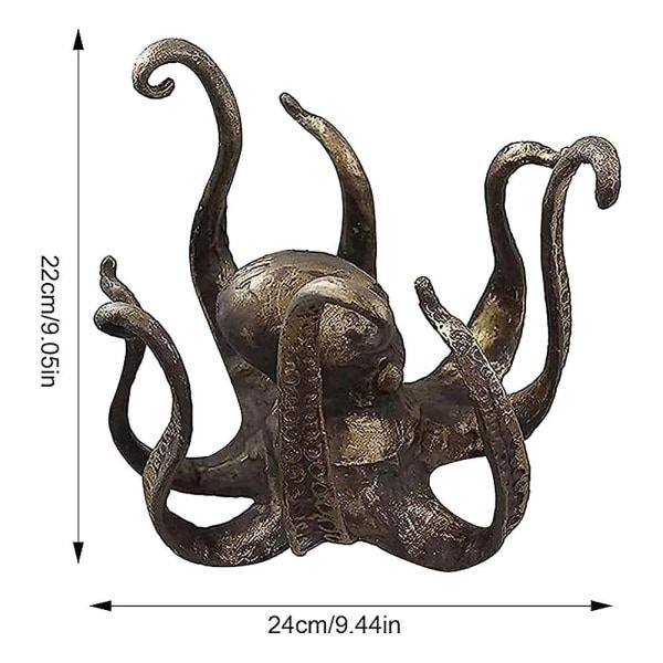 Octopus kaffekopholder, retro-stil harpiks blæksprutte kopholder, krus træ til retter, smykker Ha
