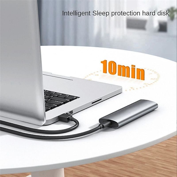 M2 SSD-hölje NGFF SATA till USB 3.1 Gen 2 5Gbps SSD-inkapsling för NGFF SATA B-nyckel/ (B+M) -nyckel SSD-hårddiskslåda M.2-adapter