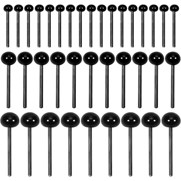 300pcs Mini Black Glass Eyes Kits Craft Eyes 2mm 3mm 4mm for Doll Making Needle Felting Crafts