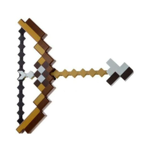 Minecraft förtrollad pilbåge och pil leksakspresent för barn pojkar flickor skjuter U Purple