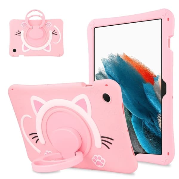 CDQ-etui til Samsung Tab A8 10,5 tommer med roterende stativ SM-X200/X205