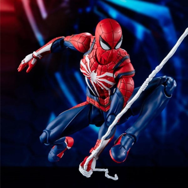 Spider-man actionfigur - leddelt krop, flere udskiftelige kropstilbehør - samlermodel legetøj - gave til Spider-man fans