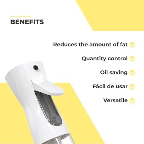 300 ml olivoljespray - vit, matlagningsspray för sallader och pizzor, sprayflaskor, matsprayflaskor, kökstillbehör