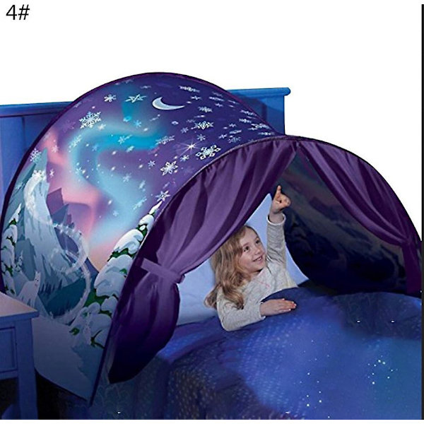Barn Säng Tält, Rymdsäng Tält För Pojkar, Pop Up Barn Lek Tält För Barn Våningssäng Tält Barn Playhouse Säng 1
