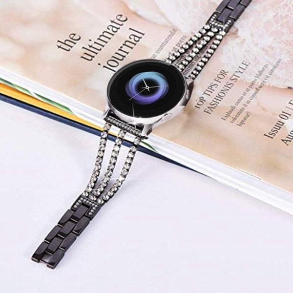 Yhteensopiva Samsung Galaxy Watch Band Three Diamond Chain Rose Gold 20 mm:n kanssa