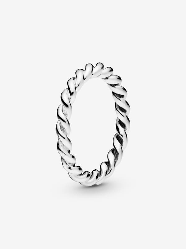 Pandora - Twist Swirling Band Ring - Sterling sølv