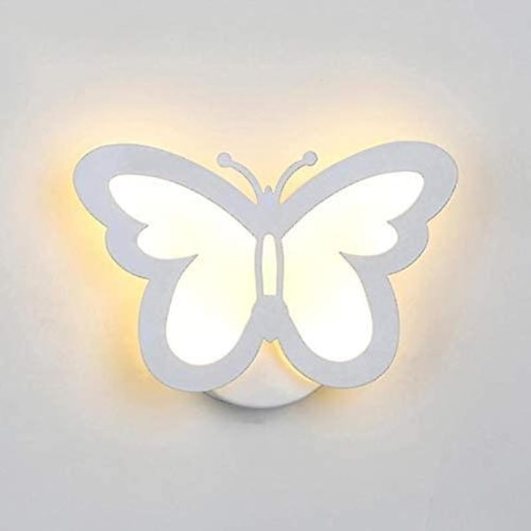 Vägglampa Fjärilsform Vägglampa Fjärilslampa Led-ljus Vardagsrum Korridor Sängbord Vägglampor Heminredning Nattljus, varmvitt