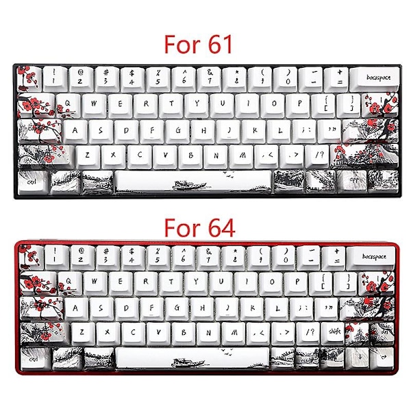 Uutuus Allover Subbed Plum 71 Key Profile Keycap Gh60 Rk61 Alt61 Gk61 Gk64 Dz60 Keycaps,jp