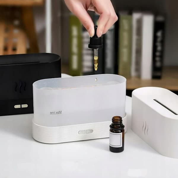 Multifunktionell Luftfuktare - USB Svart