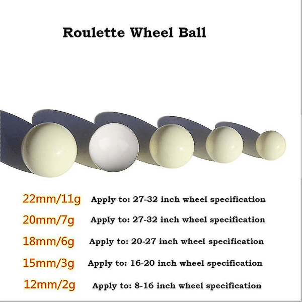 Sæt med 3, casino roulette spil udskiftningskugle amerikansk roulette kugle harpikskugle 20MM