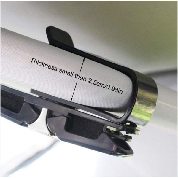 Bilbrilleinnfatning tilbehør ABS bil solbeskyttelse brilleinnfatning 180 grader roterbar
