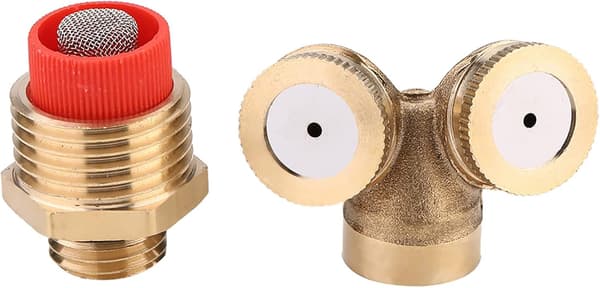 2 stk. Messing Spraydyse Landbruk Hage Sprinkler Vanning Sprøyte