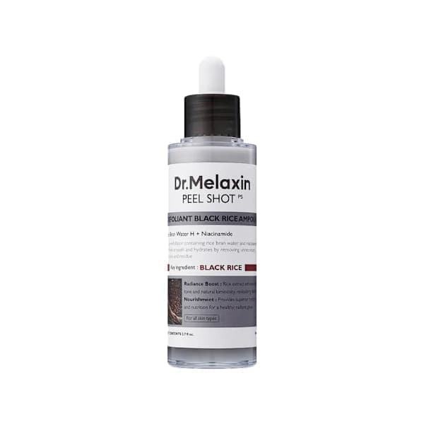 Peel Shot Sort Ris Eksfolierende og Blødgørende Essens Sort ris Sort ris Black rice