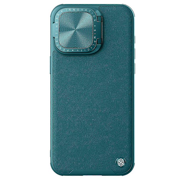 NILLKIN CamShield Prop Fodral för iPhone 15 Pro Max Linsskydd PU Läder+PC+TPU Magnetiskt Telefonskal Multicolor Style C