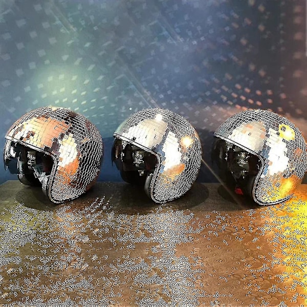 Disco-pallokypärä Ulosvedettävällä Visiirillä, Jännittäviä Tarvikkeita Yökerhoon Gold