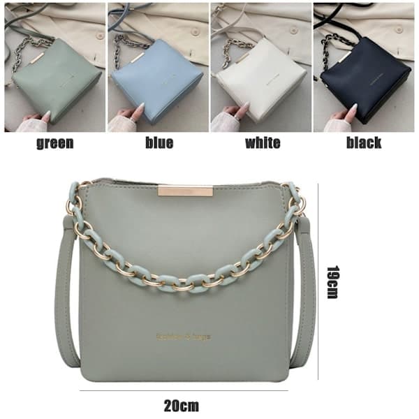 Dame håndtasker Messenger Crossbody Taske sort black