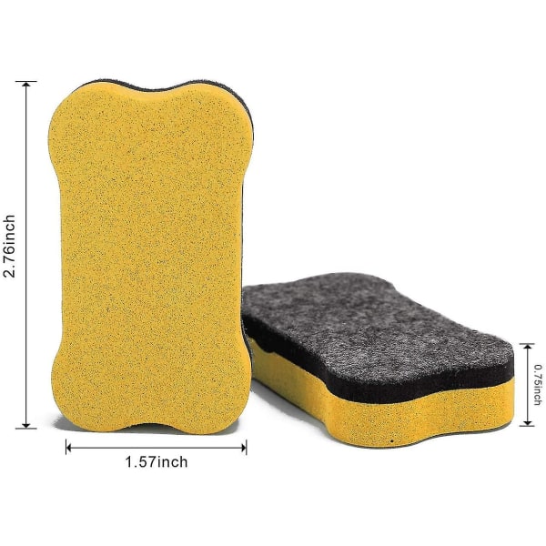 Ensiluokkainen magneettinen valkotaulun pyyhekumi Toimistotaulun pyyhekumit liitutaulun puhdistusaine (keltainen, 2 kpl)