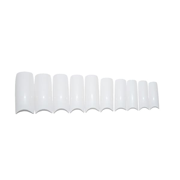 100 st Nageltippar Vita Vita
