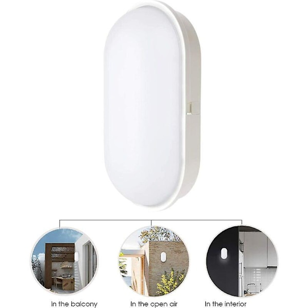Elliptisk skottlampe taklampe vegglampe belysningsarmatur