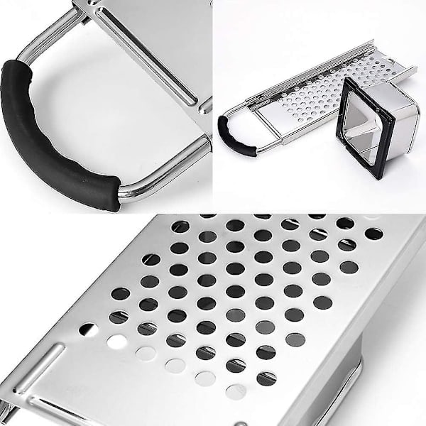 Spaetzle-planer i rostfritt stål, rivjärnssil, 32,5 x 11 x 6,5 cm, för spaetzle, spaetzle-maskin i rostfritt stål, nuddelmaskin, pastamall