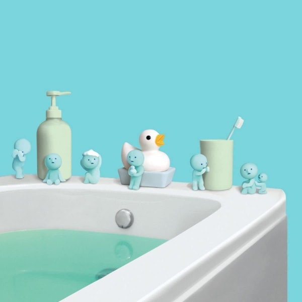 Äkta Smiski Corner Luminous Elf Series Blind Box, Figur Present, Slumpmässig Stil, 1 st Bath