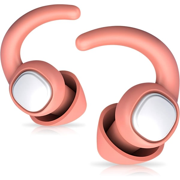 Søvnreduserende ørepropper, 36dB NRR myke silikonørepropper for søvn- og støyreduksjon, søvn, snorking (rosa)