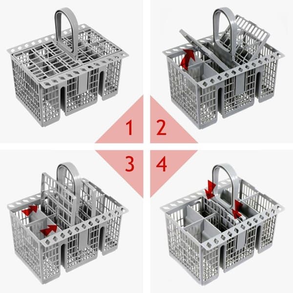Diskmaskinsbestickkorg, universell korg kompatibel med Hotpoint, Indesit och Ariston diskmaskiner.