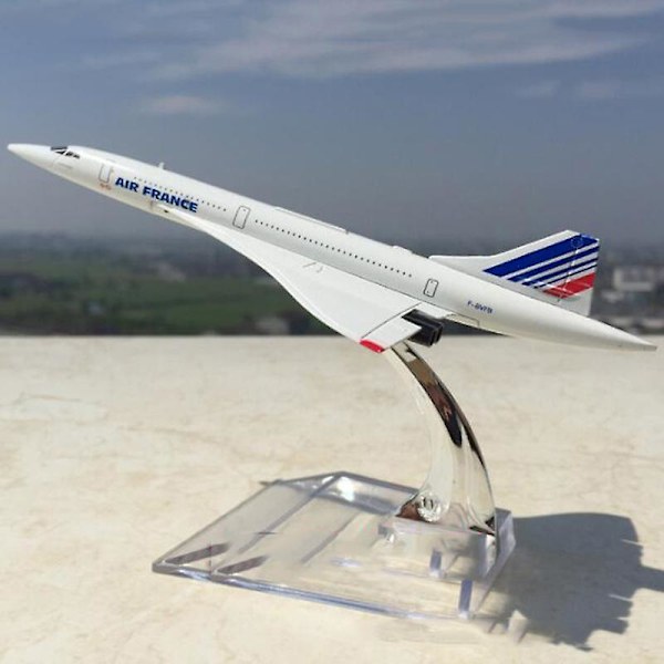 15cm 1:400 Concorde Air France 1976-2003 Flymodel i metal Samleobjekt Legetøjsfly Modelsamling Børn British