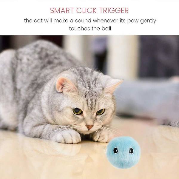 Interaktiv katt leksak gråtande fåglar grodor syrsor plysch katt boll jagande