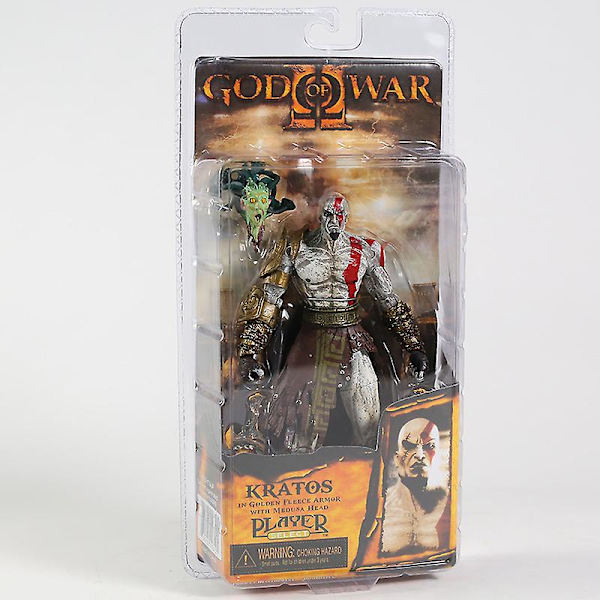 Neca God Of War Kratos PVC Actionfigur Samleobjekt Model Legetøj 3 Typer Flaming Blades