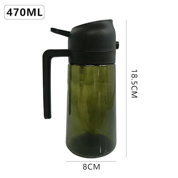 470 ml oliesprayflaske, 2 i 1 oliedispenser og oliesprøjte