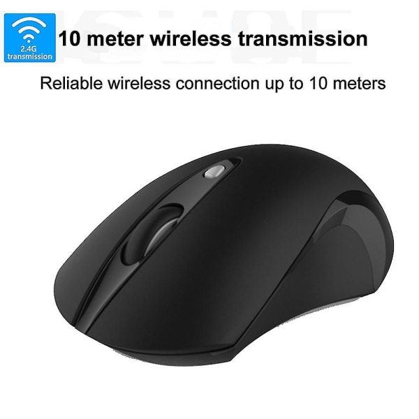 2.4g trådløs mus, for Mac og Windows datamaskiner og bærbare datamaskiner, svart Hs