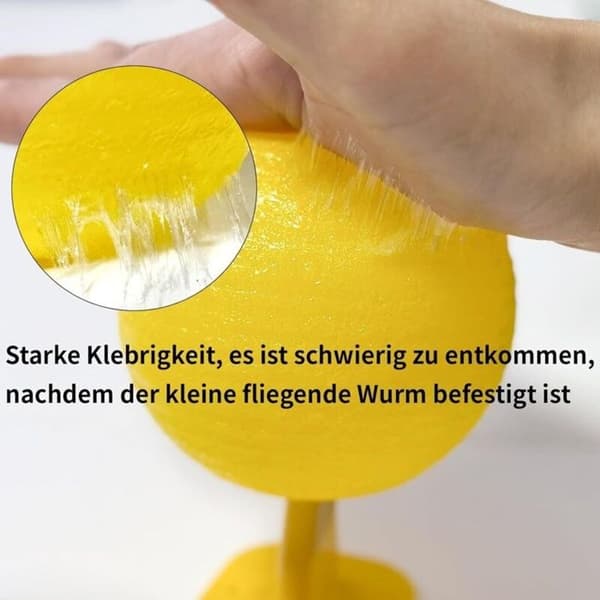 4 stk. frugtfluefælde, klæbrig kugle, multifunktionel citrusformet fluefælde til frugtfluer