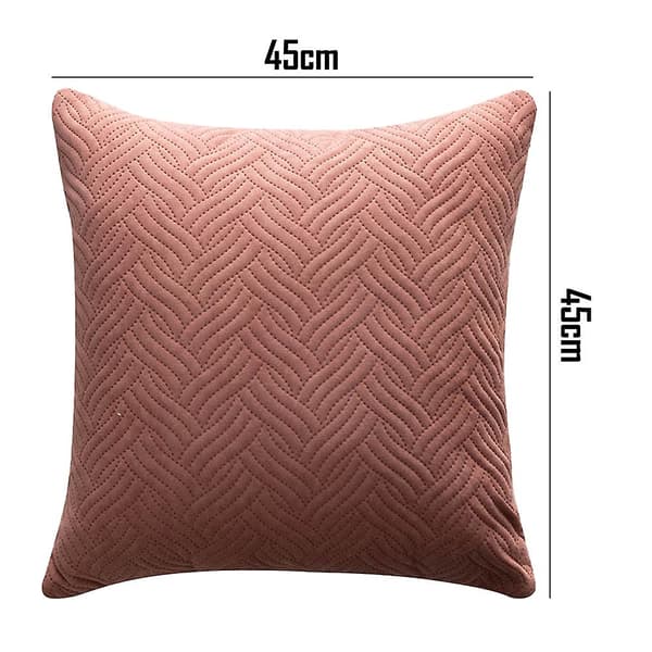 Hem Sammet Kuddfodral-Enkel Solid Färg Soffa Kuddfodral Grå 45*45cm 45*45cm pink