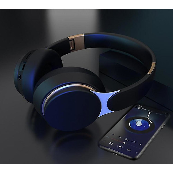 Trådlösa sport-headset Bluetooth-headset Subwoofer Stereo hopfällbara headset Light Green