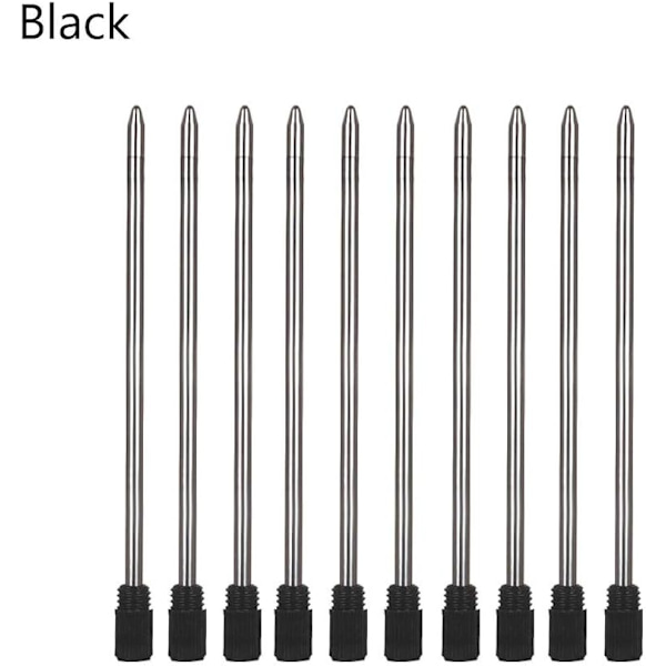 2,75\" Sorte kuglepenne-refill til Swarovski-penne, 7 cm sorte blækrefill, kompatibel med Swarovski Crystal Element Crystal Stylus kuglepenne 10Pcs