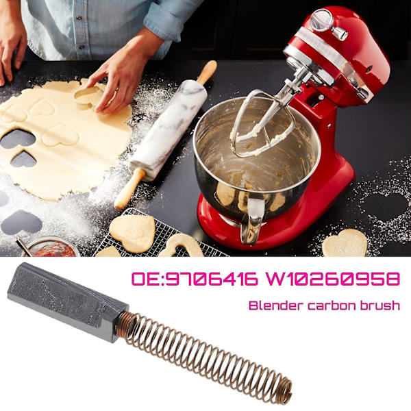 Motor Kulbørste Til Kitchenaid Stand Mixer 5ksm90 K45 5kpm5(grå)(2stk)