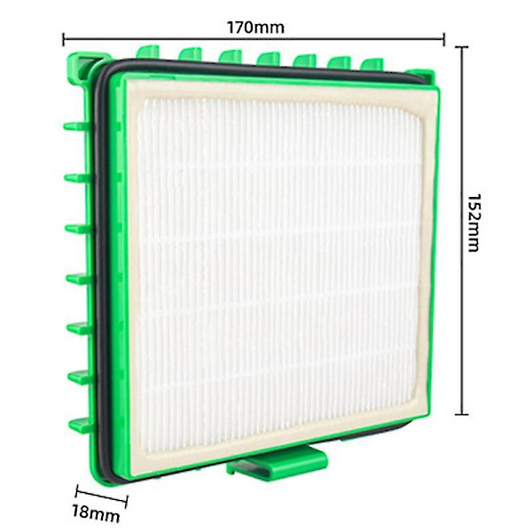 Vaskbart Hepa-filter til Rowenta Silence Force Ro5762 Ro5921 Dele Hy