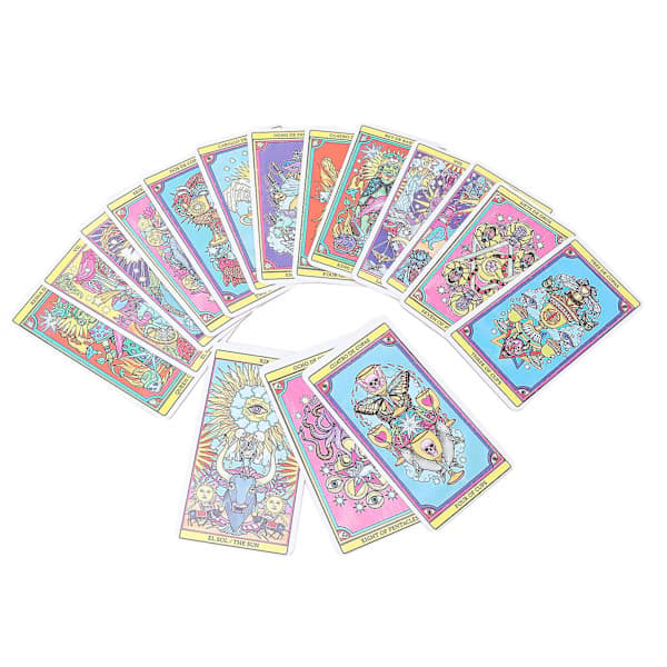 Tarotkortlek - Engelska, 80 kort för spådom, ödesförutsägelser och underhållande brädspel null none