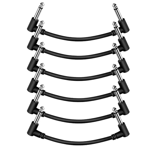6-tums gitarrpatchkablar 6-pack - Ait-u professionella patchkablar för gitarr
