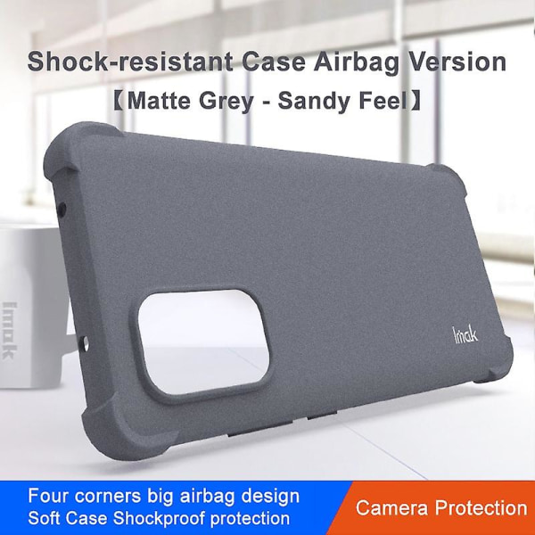 IMAK för Nokia X30 5G Matte Surface Cover Mjuk TPU Fyrhörn Airbag Phone case