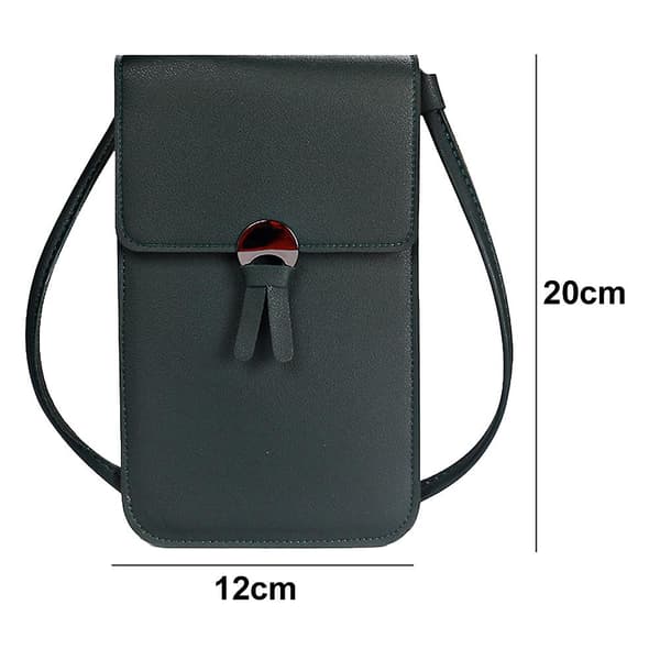 Rørbar Single Shoulder Crossbody Telefon Taske dark green