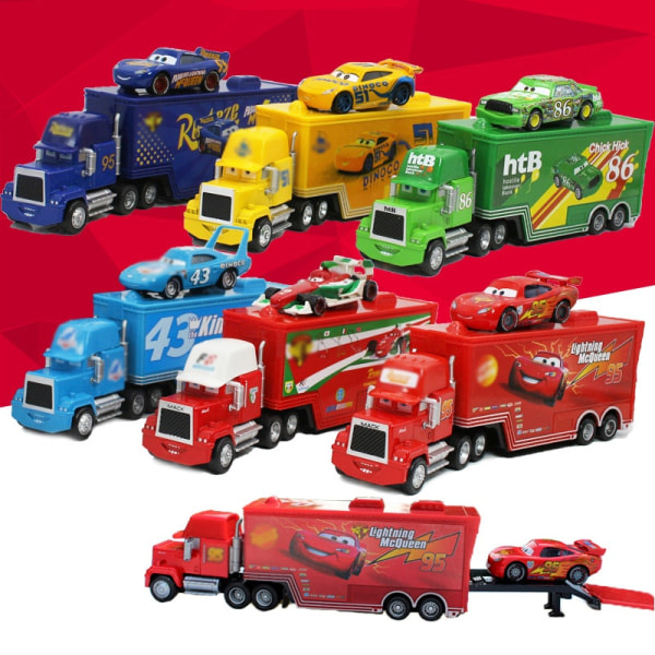 Disney Pixar Cars 3 Salama McQueen Kuorma-auto - Täydellinen A9