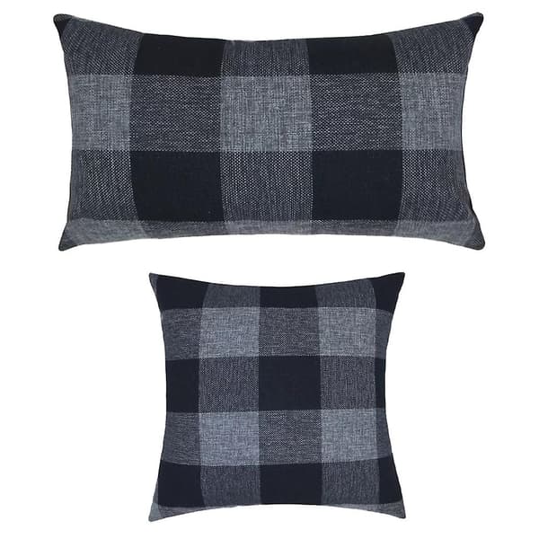 Farmhouse Rustikke Pudebetræk Sæt Af 2 Dekorative  Pudebetræk Linned Til Sofa Sofa Style1 style2