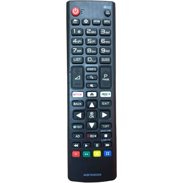 TV:n kaukosäädin AKB75095308 Uusi korvaava kaukosäädin, joka sopii useille LG Ultra HD TV -painikkeille LG TV:lle 28MT49S 32LJ610V 43UJ630V 43UJ634V