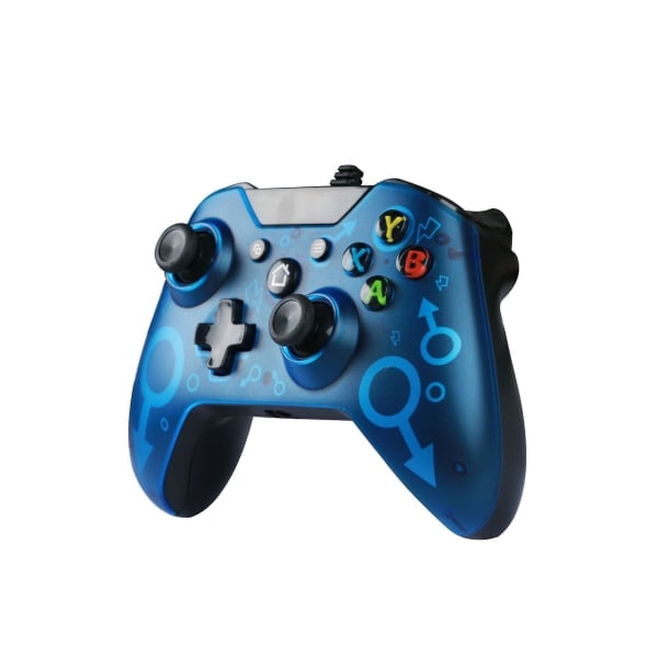 Trådlös handkontroll för Xbox One och Microsoft Windows 10 8 Bluetooth Gamepad för Xbox One/ps3/pc - Blue