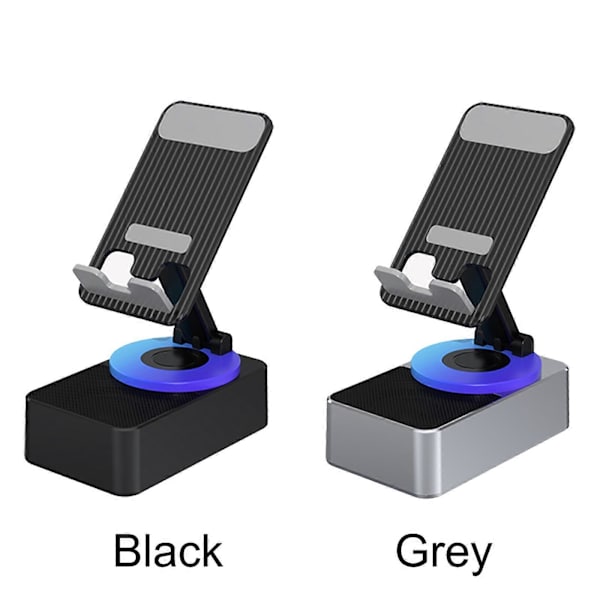 3-in-1 Bluetooth-äänentoistovirtapuhelinteline, matkapuhelinteline langattomalla kaiuttimella, 100% uusi Grey