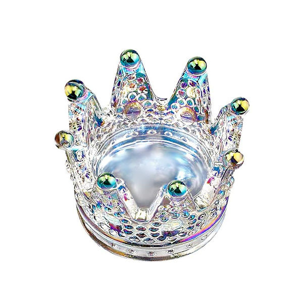 Nagelkonst Dappen Dish, 2 i 1 Nagelpennhållare & Mini Nagelkonst Akryl Vätska Pulver Dappen Dish Glas Dapping Dish Nagelkristall Skål Glas Kristallkopp F
